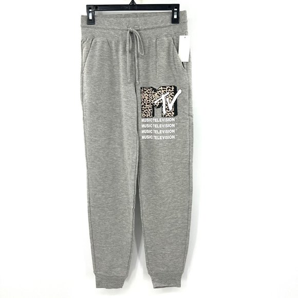 MTV Pants - NWT MTV Music Television Gray Jogger Sweatpants Target Womens